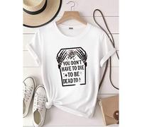 Shein women t-shirt print You Don't Have To Die To Be Dead To Me Shirt, Halloween Grave Sweatshirt, Spooky Halloween Shirt, Halloween Sweatshirt, Halloween