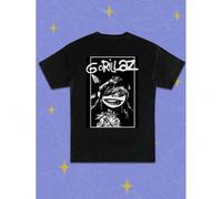 Shein Women's Graphic T-Shirt - Casual Black Crew Neck Short Sleeve Tee with Iconic Band Print, Polyester Blend, Machine Washable