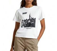 Shein Women's White Embellished Round Neck Short Sleeve camiseta White