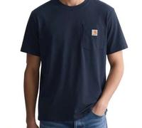 Shein Workwear Pocket Men's camiseta Navy Blue