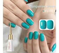 Shein XEIJAYI 1 Botella 10ml Esmalte de Uñas Gel Turquesa - Brillo Duradero, Brillo de Alta Saturación, Gel de Uñas Duradero, Adecuado para Salón de Uñas DI