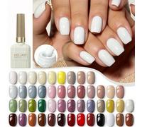 Shein XEIJAYI 1 pieza 15ml, Esmalte de uñas de gel de 47 colores para elegir, esmalte de gel para arte de uñas compatible con UV/LED que se puede quitar por