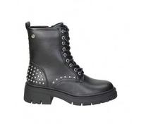 Shein XTI KIDS | Botines Militares XTI Kids para Niña - Botines de Invierno en Color Negro con Tachuelas - Botín con Cordones y Cremallera - Estilo Militar