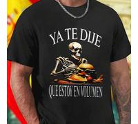 Shein YA TE DIJE QUE ESTOY EN VOLUMEN Camiseta Hombre Moda Casual Algodón Cómoda Diseño Exclusivo Estilo Urbano Juvenil Regalo Creativo Oferta Especial Ver