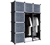 Shein YUENFONG Sistema de estantería para armario de bricolaje, zapatero, gabinete combinado modular, sistema de estantería enchufable para ahorrar espacio,
