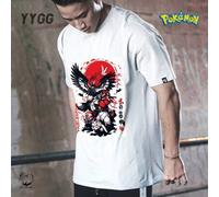 Shein YYGG X Pokémon | 1 camiseta gráfica creativa, manga corta, adecuada para todas las estaciones, estilo anime, diseño creativo único, estilo artístico,