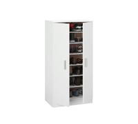 Shein Zapatero Basic Armario Zapatero Entrada Casa con 7 Estantes Puerta Zapatos Cierre 2 Puertas Textura Madera Armario Ayuda Mueble Multiusos Tamaño ✅ En