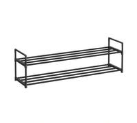Shein Zapatero de 2 Niveles, Estantería de Zapatos, Estantería de Metal, para 10 a 12 Pares de Zapatos, Estante Apilable, para Pasillo, Salón, Dormitorio, 3