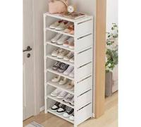 Shein Zapatero multicapa Summer Hot de 47 cm de ancho, estante para zapatos de una sola hilera de 27 cm, empalmable libremente y ajustable en altura, organi