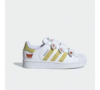 Shein Zapatillas casuales de caña baja SUPERSTAR II CF C para niños pequeños JQ1334