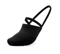 Shein Zapatillas de ballet de media suela para mujer, de tela de punto suave, tanga de danza del vientre, zapatos de danza de pirueta de media suela, bailar