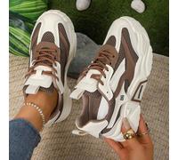 Shein Zapatillas deportivas gruesas para mujer, nuevo estilo explosivo 2025, suela gruesa, versátiles zapatos deportivos casuales, cómodos y transpirables,