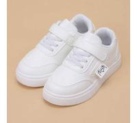 Shein Zapatillas deportivas infantiles con panel de cuero de oso de dibujos animados, impermeables y casuales