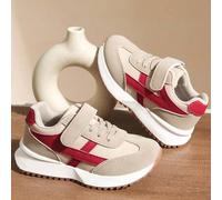 Shein Zapatillas deportivas para niños 2024 primavera/otoño, zapatillas chunky versátiles de moda, suela blanda antideslizante, zapatos casuales para niños