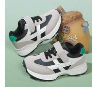 Shein Zapatillas deportivas para niños primavera/otoño 2024, zapatillas chunky versátiles y de moda con suela blanda y antideslizante, zapatos casuales para