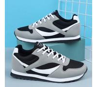 Shein Zapatillas deportivas unisex para adolescentes, zapatos casuales de moda con parches, zapatos retro clásicos, zapatos para correr ligeros y transpirab