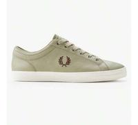 Shein ✅ Zapatillas Fred Perry Baseline WHITE (B7311): Elegancia clásica en, ribete de dos rayas, bordado Laurel Wreath, entrega rápida en 24/48h (Península)