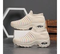 Shein Zapatillas informales de mujer, de estilo cruzado a través de fronteras, transpirables, antideslizantes, cómodas, de tipo slip-on para baile, con suel