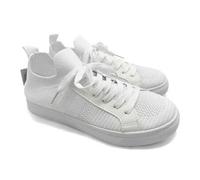 Shein Zapatillas informales de tela transpirable blancas, calzado deportivo versátil y atlético unisex, de estilo colegial