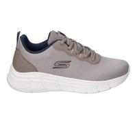 Shein Zapatillas Skechers BOBS Sport B Flex Icy Edge para Hombre - Deportivas con Cuña en Color Taupe - Sneakers con Cordones - Memory Foam - Vegan - Cómoda