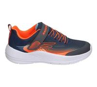Shein Zapatillas Skechers Microspec Advance para Niño - Deportiva en Color Azul Marino y Naranja - Sneakers con Cordones y Velcro - Adaptive Closure - Apto