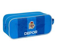 Shein Zapatillero Real Deportivo De La Coruña - Zapatillero Licencia Oficial - Diseño Funcional - Ideal Para Viajes Y Deportes - Material Resistente - Cierr