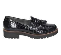 Shein Zapato MocasÃn Pitillos para Mujer â Zapato de Piel en Color Negro en recubierto â Mocasines sin Cierre â De Piel â Elegante â Cómodas y L