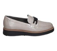 Shein Zapato Mocasín Pitillos para Mujer - Zapato de Piel en Color Piedra en recubierto - Mocasines sin Cierre y Detalle Hebilla - De Piel - Elegante - Cómo