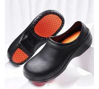 Shein Zapatos antideslizantes para la cocina para hombres, zapatos de chef resistentes al aceite para trabajar en restaurantes y cocinas, zapatos de trabajo