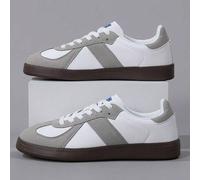 Shein Zapatos casuales con suela blanda de estilo retro para hombres, zapatillas deportivas con cordones y puntera redonda, ligeros, tallas hasta la 46, apt