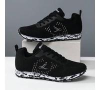 Shein Zapatos casuales de moda con parches para adolescentes/jóvenes unisex, zapatillas retro clásicas, zapatos deportivos ligeros y transpirables, entrenad