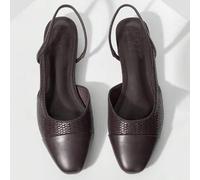 Shein Zapatos de mujer de nueva en Francia con color a juego, puntera cerrada, correa trasera, tacón grueso bajo. Zapatos cómodos, ligeros, elegantes y de m