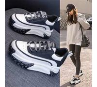 Shein Zapatos de papá de celebridades de internet, nuevos zapatos deportivos de moda coreana de Tre Nd para mujer, primavera 2025, con suela gruesa. Materia