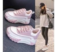 Shein Zapatos de papá de celebridades de internet, nuevos zapatos deportivos de moda coreana de Tre Nd para mujer, primavera 2025, con suela gruesa. Materia