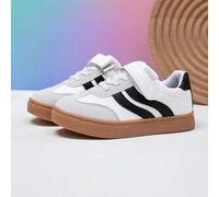 Shein Zapatos de skate de caña baja para niños, zapatos para niñas, zapatos deportivos casuales para niños, zapatos de entrenamiento del ejército alemán, za