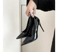 Shein Zapatos de tacón alto color PUre Desire para mujer, tacones de aguja, sexys, para discoteca, temperamento sencillo, para celebridades, cheongsam, punt