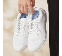 Shein Zapatos deportivos blancos ligeros para correr al aire libre de uso casual para damas, de temporada lisa para vacaciones de verano, en oferta de tempo