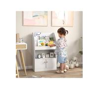 Shein ZONEKIZ Estantería Juguetes Infantil Librería para Niños de 3 a 8 Años para Juguetes Libros Zapatos con 3 Compartimentos y 2 Armarios para Escuela Dor