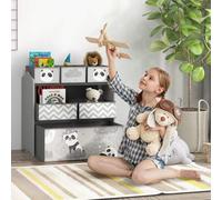 Shein ZONEKIZ Estantería para Juguetes con 6 Cajas de Tela no Tejida Extraíbles Organizador de Juguetes para Niños de 3-8 Años para Dormitorio Guardería 63x