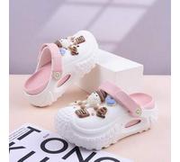 Shein Zuecos cómodos y transpirables para mujer, suela de EVA, suela gruesa, pantuflas tipo mula de moda, adecuados para el hogar, la playa y uso al aire li