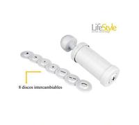 Shein ZYLX SHOPPING - Churrera Doméstica LifeStyle con 8 Discos Intercambiables | Molde Manual para Churros y Repostería