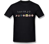 SHEIRYTOO Jsz-Full Men's The Binding of Isaac Who Am I T-Shirt Black S