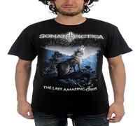 SHEIRYTOO Men's Sonata Arctica - Camiseta - Hombre - Sonata Arctica - Last Amazing S 2010 Adult (Camiseta) T Shirt Black M