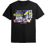 SHEIRYTOO The Mummy - Hammer Horror Movie Film Poster - Mens T Shirt Men Black XXL