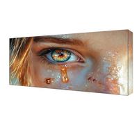 Shejyn Diamond Painting Grande Mujer Ojo, Manualidades Adultos Cuadro Diamantes Kit, DIY Cuadro Diamantes Niños Principiantes, Diamond Art Bordado Mosaico Completo Kit, Decoración Hogar 30x60cm J-497