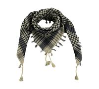 SheKaf Shemagh - Bufanda para hombre y mujer, de algodón, militar, Keffiyeh Arafat, pañuelo táctico para la cabeza del desierto, regalo para el día de San Valentín para él y ella, Beige Taupe Ligero,