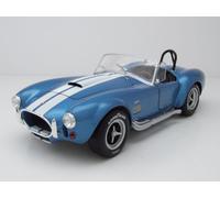 Shelby AC Cobra 427 1965 Azul Rayas Blancas Modelo De Coche 1:18 Solido