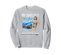 Shelby American Muscle Car with Model Vintage Sports Car Sudadera