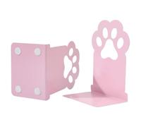 Shelf Holder - 2 Pieces Cute IRO | Modern Ends For Desk, Cat Paw Design For School and Classroom, Iron Holder For Student and Teacher, Sturdy; Perfect For Keeping Books Organized