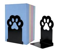 Shelf Holder - 2 Pieces Cute Iron Cat Paw Ends, Modern Desk Organizer Support, Decorative Metal Stand for Stable Arrangement | Bedroom Nursery School Classroom Student Teacher Bookworm